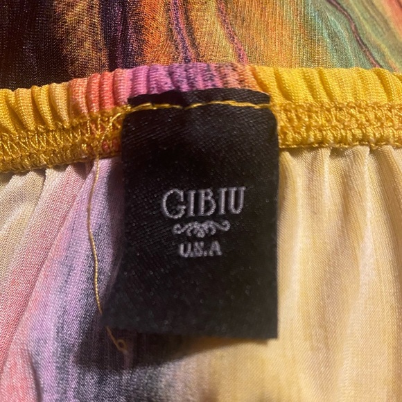 Y2K Vintage Gibiu Artsy Bandeau Dress 2/4 Strapless Maxi Resort Wear Body Con - Picture 3 of 8